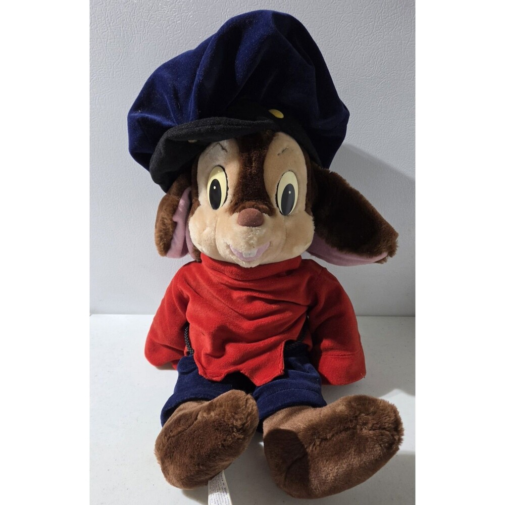 1986 FIEVEL AN AMERICAN TAIL SEARS / CALTOY LARGE 22" PLUSH MOUSE TOY - RARE VTG